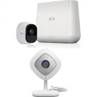 Arlo Technologies, Inc Arlo Pro - Wireless Home Security Camera System with Siren, Arlo Q | Rechargeable, Night vision, Indoor/Outdoor, HD Video, 2-Way Audio, Wall Mount | Cloud Storage Included | 1 came