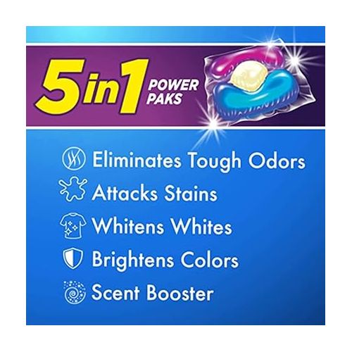  Arm & Hammer Plus OxiClean With Odor Blasters Laundry Detergent 5-IN-1 Power Paks, 42CT (Packaging may vary)