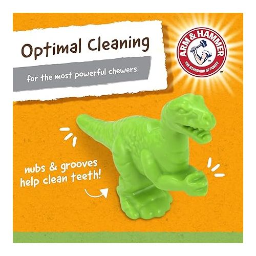  Arm & Hammer for Pets Nubbies Wishbone Dog Dental Toy| Best Dog Chew Toy for Moderate Chewers | Dog Dental Toy Helps Reduce Plaque & Tartar | Chicken Flavor Baking Soda (Pack of 1)