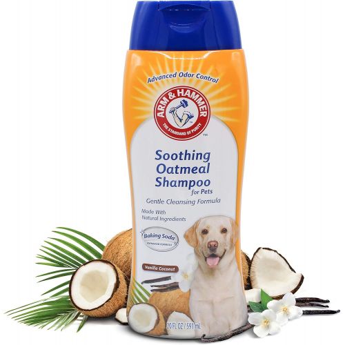  [무료배송]Arm & Hammer for Pets Soothing Oatmeal Pet Shampoo, Vanilla Coconut-Moisturizing Dog Shampoo from Arm and Hammer-Shampoo for Pets, Dog Shampoo for Smelly Dogs, Dog Oatmeal Shampoo