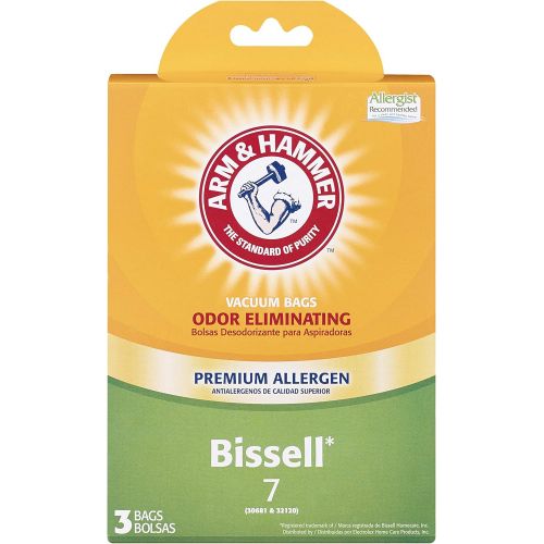  Arm & Hammer Bissell Style 7 Premium Allergen vacuum bags, 3, White