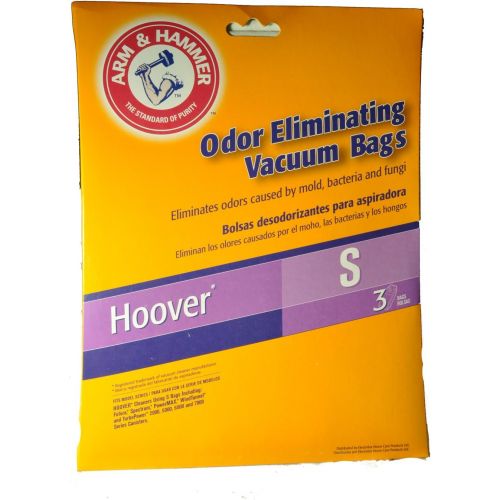  Hoover Type S Arm & Hammer Odor Eliminating Vacuum Bags #4010100S - 3 Pack