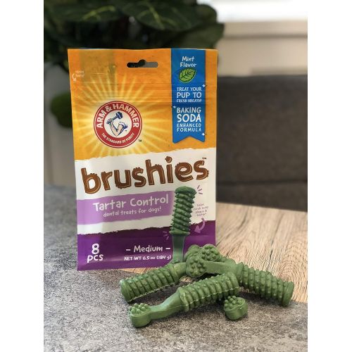  Arm & Hammer for Pets Arm & Hammer Dental Chews for Dogs | Dog Dental Treats that Fight Bad Breath and Remove Plaque & Tartar without Brushing | Great for Small & Large Dogs