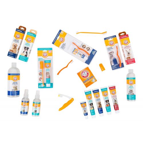  Arm & Hammer for Pets Arm & Hammer Tartar Control Dental Solutions for Dogs | Dog Toothpaste, Toothbrush, Water Additive & Dental Sprays | Vital to Your Dogs Health