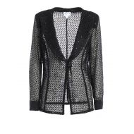 Armani Collezioni Sequined lace sheer jacket