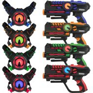 [아마존핫딜][아마존 핫딜] ArmoGear Infrared Laser Tag Blasters and Vests - Laser Battle Mega Pack Set of 4 - Infrared 0.9mW