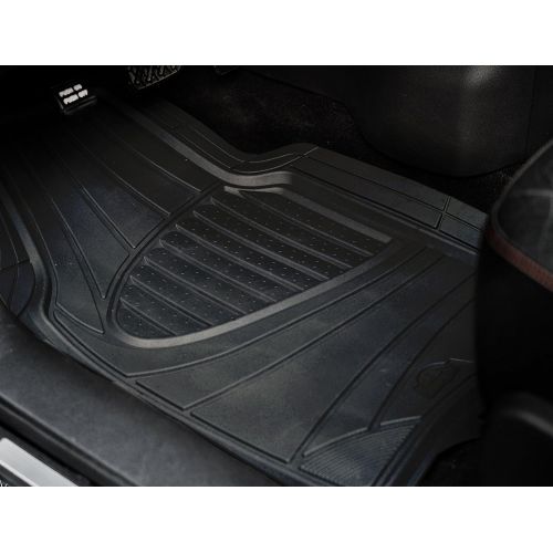  Armor All 4-Piece Black All Season Rubber Floor Mat