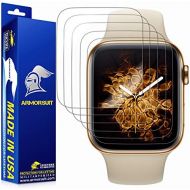 [아마존베스트][6 Pack] ArmorSuit MilitaryShield Screen Protector for Apple Watch Series 4 (40mm) [Max Coverage] - Anti-Bubble HD Clear Film