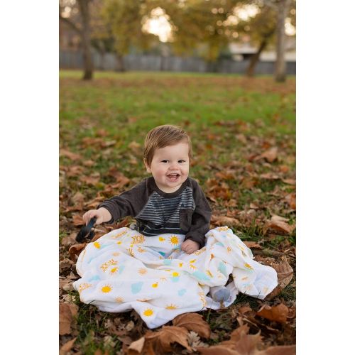  Arna Baby Arna Organic Swaddle Blankets 2 pack | Multi-use Receiving blankets | Unisex Baby Gift | 100% GOTS certified Muslin Cotton