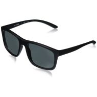 Arnette Mens Complementary Polarized Square Sunglasses, MATTE BLACK, 57 mm