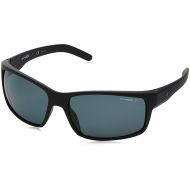 Arnette Mens Fastball Polarized Rectangular Sunglasses, FUZZY BLACK, 62 mm