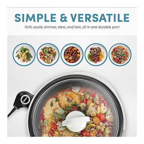 Aroma Housewares Aroma 6-cup (cooked) 1.5 Qt. One Touch Rice Cooker, White (ARC-363NG), 6 cup cooked & ASP-137 Grillet 3Qt. 3-in-1 Cool-Touch Electric Indoor Grill Portable