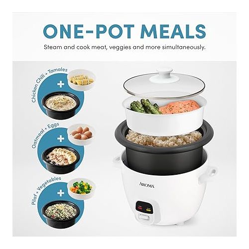  AROMA® 20-Cup (Cooked) / 5Qt. Rice & Grain Cooker (ARC-390NGP)