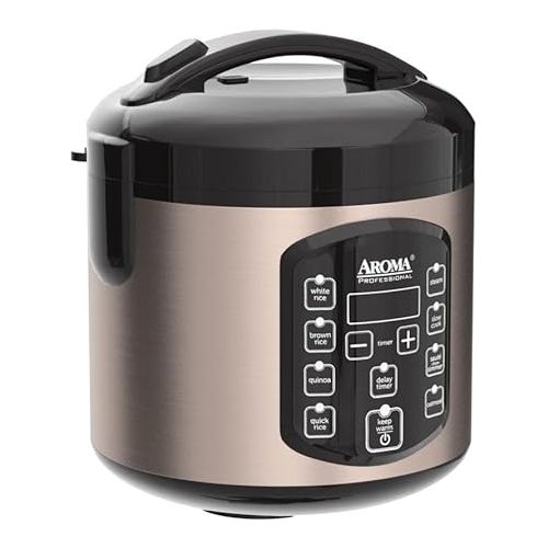  Aroma Housewares ARC-954SBD Rice Cooker, 4-Cup Uncooked 2.5 Quart, Professional Version