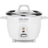[아마존베스트]Aroma Housewares Select Stainless Rice Cooker & Warmer with Uncoated Inner Pot, 6-Cup(cooked) / 1.2Qt, ARC-753SG