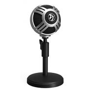 Arozzi - Sfera Professional Grade Gaming/Streaming/Office USB Microphone - Cardioid, Cardioid -10dB, and Omnidirectional Polar Patterns, Boom Arm Compatible - Silver