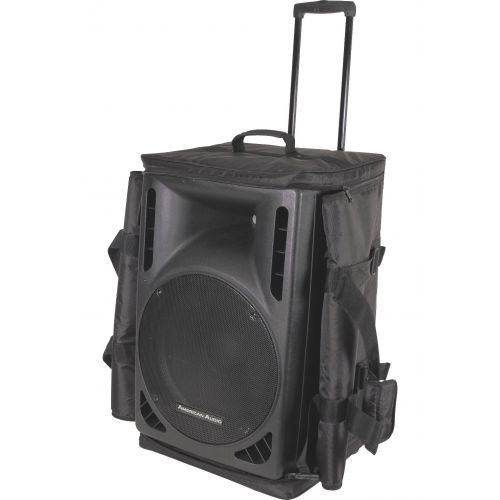  Arriba Cases As-175 Padded Rolling Pro Speaker Transport Bag Dimensions 17.5X15X27.5 Inches
