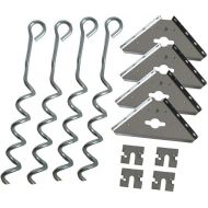 Arrow Shed AK600 Earth Anchor Kit, Steel-stainless