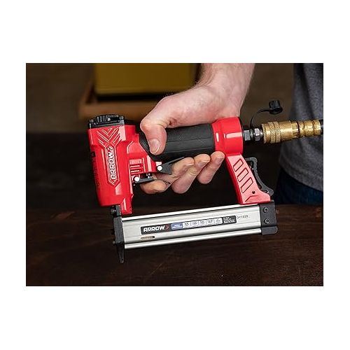  Arrow PT23G 23 Gauge Compact Pneumatic Pin Nail Gun, Oil-Free, Fits 3/8”, 1/2”, 5/8”, 13/16” and 1” Nails