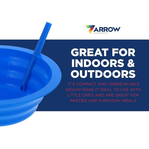  [아마존베스트]Arrow Home Products Sip-a-Bowl, 4-Pack, Assorted Colors