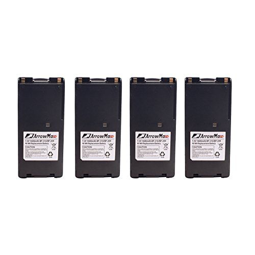  MAXTOP 4 Pack Maxtop AICM0210N-1600-D BP-210N Battery for ICOM IC-A6 IC-A24 IC-F30GT IC-F30GS IC-F40GT IC-F40GS IC-F3GT