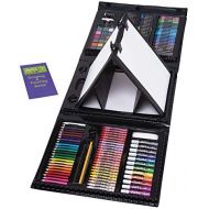 [아마존베스트]Art 101 USA Art 101 Kids 179-Piece Double Sided Trifold Easel Art Set