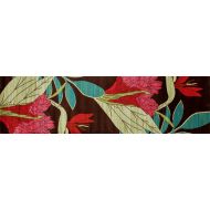 Art Carpet Antigua Collection Aloha Woven Area Rug, 2 x 8, Brown/Red/Green