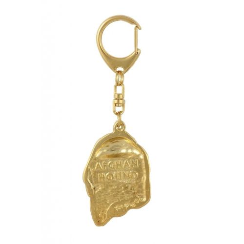  Art Dog Ltd. Afghan Hound, Ogar Afgan, Tazhi Spay, Millesimal Fineness 999, Dog Keyring, Keychain, Limited Edition, Artdog