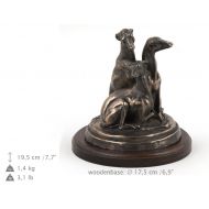 Art Dog Ltd. Whippets, Dog Figure, Statue on Woodenbase, Limited Edition, Artdog