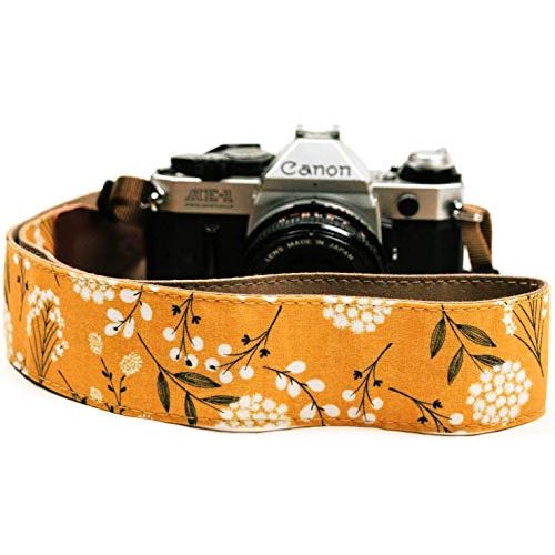  Art Tribute Spring Blossom Flowers Camera Shoulder Strap Belt For All DSLR Camera ? Vibrant Design Universal DSLR Strap, Multi Color Neck Belt Best Gift For Men & Women Photographers