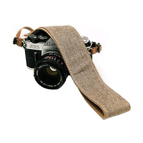 Art Tribute Brown Jeans Camera Strap Real Denim Belt for All DSLR Camera. Universal SLR Strap, Neck Shoulder Camera Strap for Canon, Nikon,Pentax, Sony, Fujifilm and Digital Camera, Best Gift