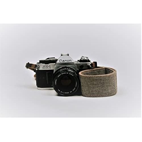  [아마존베스트]Art Tribute Brown Jeans Camera Strap Real Denim Belt for All DSLR Camera. Denim Style Universal SLR Strap, Neck Shoulder Camera Strap for Canon, Nikon,Pentax, Sony, Fujifilm and Digital Camera