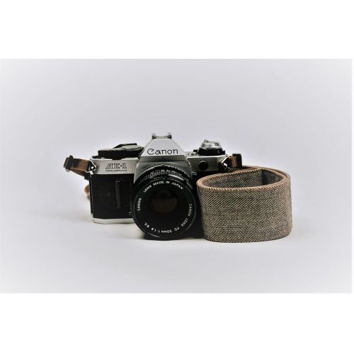  [아마존베스트]Art Tribute Brown Jeans Camera Strap Real Denim Belt for All DSLR Camera. Denim Style Universal SLR Strap, Neck Shoulder Camera Strap for Canon, Nikon,Pentax, Sony, Fujifilm and Digital Camera