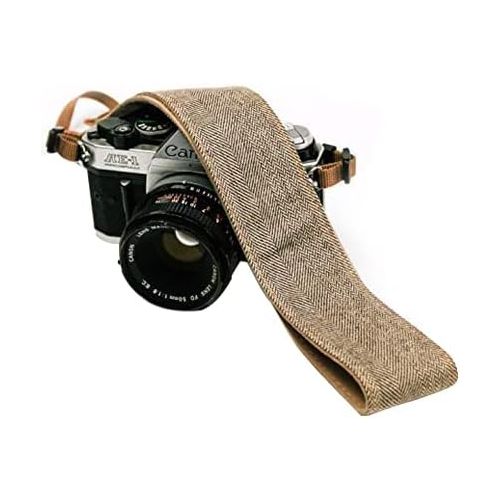  Art Tribute Brown Jeans Camera Strap Real Denim Belt for All DSLR Camera. Universal SLR Strap, Neck Shoulder Camera Strap for Canon, Nikon,Pentax, Sony, Fujifilm and Digital Camera, Best Gift