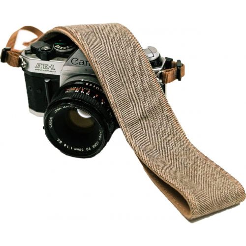  Art Tribute Brown Jeans Camera Strap Real Denim Belt for All DSLR Camera. Universal SLR Strap, Neck Shoulder Camera Strap for Canon, Nikon,Pentax, Sony, Fujifilm and Digital Camera, Best Gift