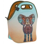 Art of Lunch Neoprene Lunch Bag - Artist Monika Strigel (Germany) and Art of Livn Have Partnered to Donate $.40 of Every Sale to The David Sheldrick Wildlife Trust - Elephant