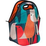 [아마존베스트]Art of Lunch Insulated Neoprene Lunch Bag for Women, Men and Kids - Reusable Soft Lunch Tote for Work and School - Design by Budi Kwan (Indonesia) - Flock of Birds