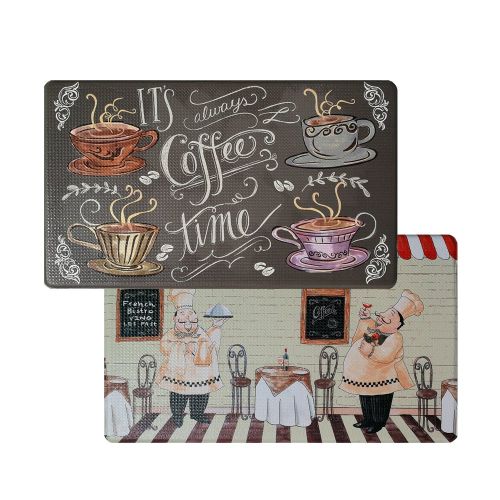  Art3d Premium Double-Sided Anti-Fatigue Chef Rug, Anti-Fatigue Comfort Mat. Multi-Purpose Decorative Standing Mat for the Kitchen, Bathroom, Laundry Room or Office, 18 X 30