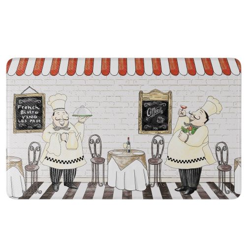  Art3d Premium Double-Sided Anti-Fatigue Chef Rug, Anti-Fatigue Comfort Mat. Multi-Purpose Decorative Standing Mat for the Kitchen, Bathroom, Laundry Room or Office, 18 X 30