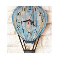 ArtClock Blue Balloon, Modern wall clock with numbers, White wall clock, wood clock, kids gift, wedding gift, for Office, Industrial style.