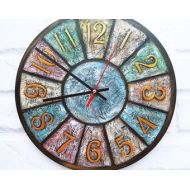 ArtClock Shabby Chic Colored Wall Clock, Home Decor