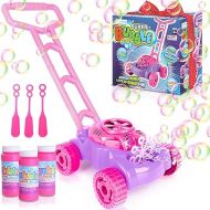 ArtCreativity Bubble Lawn Mower for Toddlers, Kids Bubble Blower Machine, Indoor Outdoor Push Gardening Toys for Kids Age 1 2 3 4 5, Easter Basket Stuffer Gifts Party Toys for Preschool Baby Girls