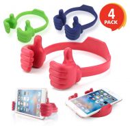 ArtCreativity Thumbs Up Cell Phone Holder Stand for Kids and Adults (Set of 4) | Cool Smartphone Desk Accessories | Unique Birthday Party Favors | Gift Goody Bag Fillers | Assorted