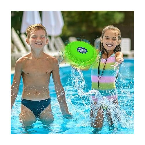  ArtCreativity Splash Water Flying Disc Toys, Set of 3, Water Splashing Frisbee for Kids in 3 Bright Colors, Backyard Games and Outdoor Summer Toys, Water Toys for Kids and Adults