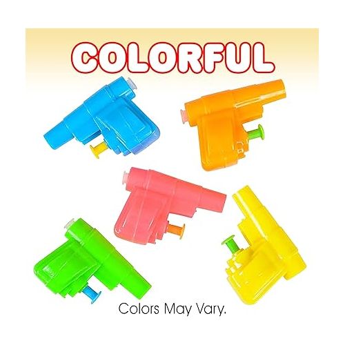  ArtCreativity Colorful Mini Water Guns (Pack of 24) Fun Assorted Neon Colors - Great Beach and Pool Toys for Kids, Squirt Guns Party Favors for Boys and Girls