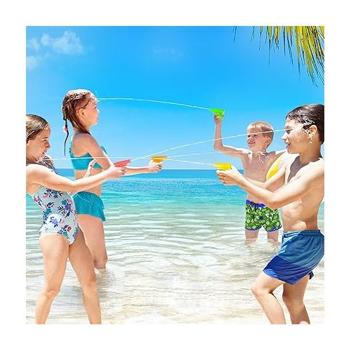  ArtCreativity Colorful Mini Water Guns (Pack of 24) Fun Assorted Neon Colors - Great Beach and Pool Toys for Kids, Squirt Guns Party Favors for Boys and Girls