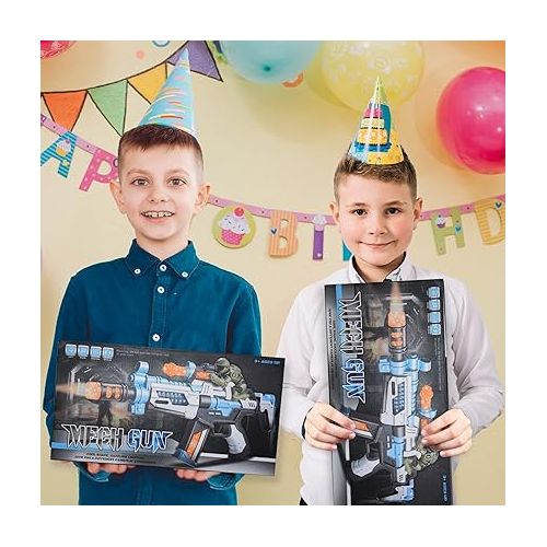  ArtCreativity FuryX Light Up Toy Gun for Kids with Vibrating Man - 16 Inch Blaster Gun with LED Lights, Sound Effects, and Vibration Feedback - Cool Toy Guns for Boys and Girls in Colorful Box