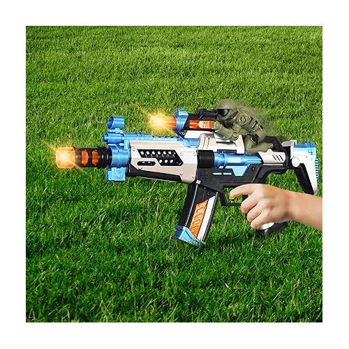  ArtCreativity FuryX Light Up Toy Gun for Kids with Vibrating Man - 16 Inch Blaster Gun with LED Lights, Sound Effects, and Vibration Feedback - Cool Toy Guns for Boys and Girls in Colorful Box