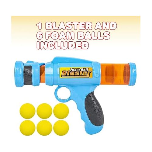  ArtCreativity Foam Ball Launcher with 6 Balls, Pump Action Shooting Toy Blaster for Kids, Outdoor Summer Fun, Fetch Toy for Dogs, Best Holiday or Birthday Gift for Boys and Girls