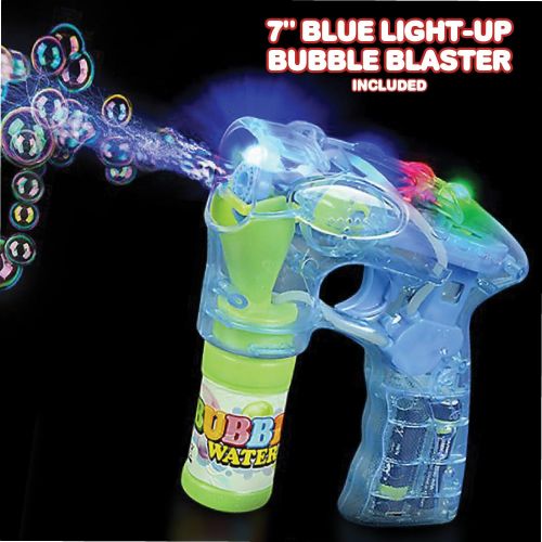 [아마존 핫딜]  [아마존핫딜]ArtCreativity Blue, Pink and Purple Bubble Blaster Set with LED Light Up and Sound, Includes 7 Inch Bubble Guns and 6 Bottles of Bubble Solution Refill, Party Favors - Batteries In
